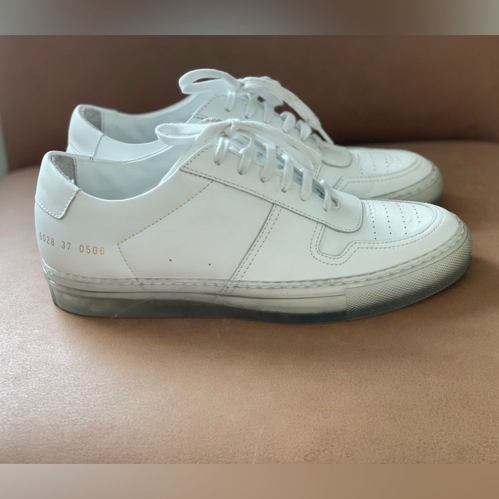 Common Projects White Leather Sneakers Size 7